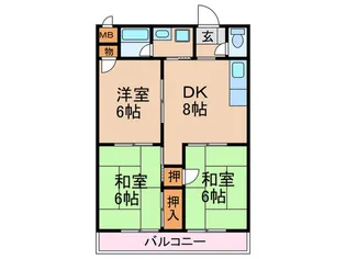 大産筑紫丘ビル【2階】の間取り