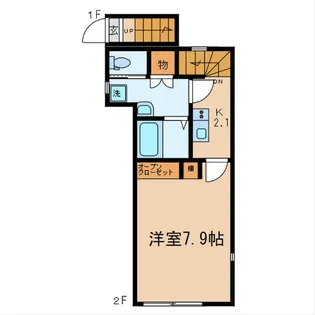 プラージュ王子神谷【2階】の間取り