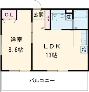 K-suite Toritsudaigaku【3階】の間取り
