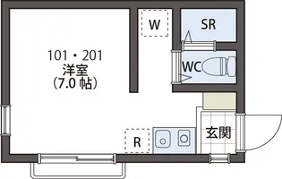 SiestaVilla清瀬II【2階】の間取り