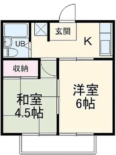 シティーハイツEi-II【1階】の間取り