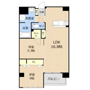 GLC新大江【3階】の間取り