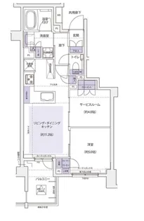 KDXレジデンス横濱紅葉坂【5階】の間取り