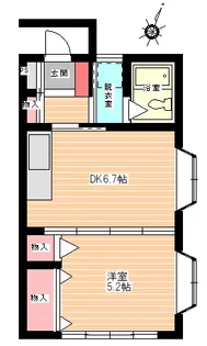 コーポアドバンスA【2階】の間取り