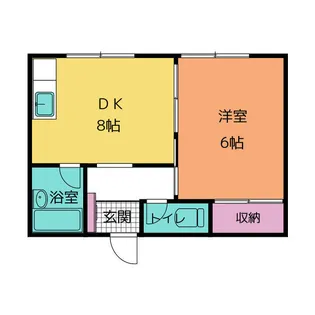 フォーカスライト大岡【1階】の間取り