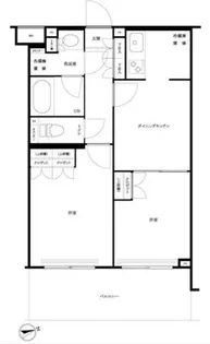 ルーブル大森西【2階】の間取り