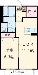 グランドール早道【2階】の間取り