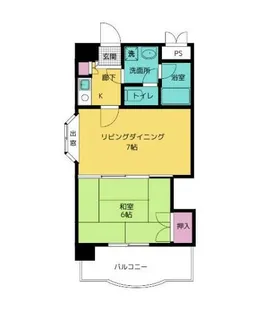 別府ダイカン【4階】の間取り