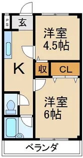 レジデンストモエ【2階】の間取り