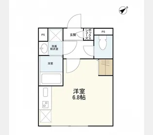 ウェルスクエアイズム渋谷本町【1階】の間取り