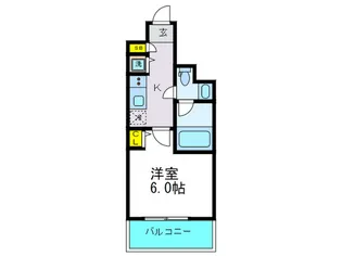 プライマル靭本町【5階】の間取り