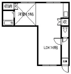 パラドール【2階】の間取り