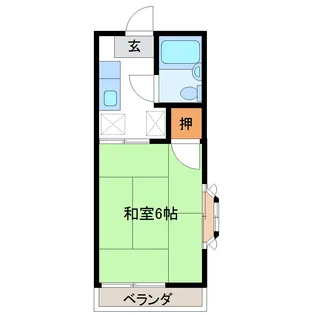 コーポカメリア【2階】の間取り
