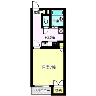 シティーパレス八千代【1階】の間取り