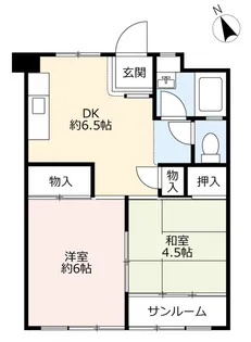 UR藤ヶ丘【5階】の間取り