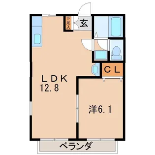コスモスハイツIII【2階】の間取り