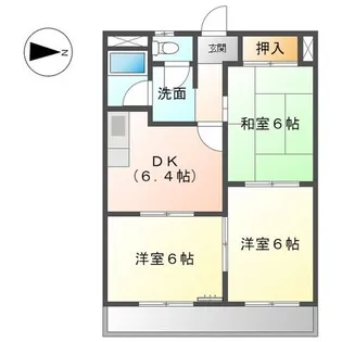 ニューマンション日比野【3階】の間取り