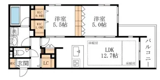 Premium Maison光【2階】の間取り