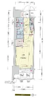 プレサンスNAGOYAファスト【5階】の間取り