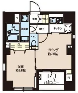レオーネ東日本橋駅前II【10階】の間取り