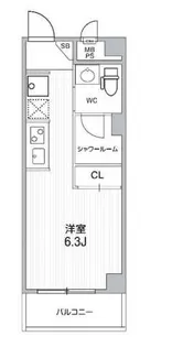 コスモリード四谷三丁目(旧モンセラート四谷)【4階】の間取り