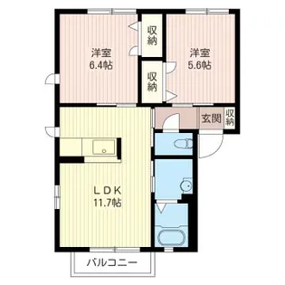 GRANCEED K&M A(グランシードケーアンドエム)【2階】の間取り