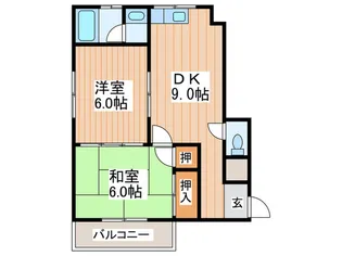 香里園ハウス【3階】の間取り