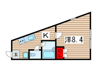 穴川ハイリビング参番館【1階】の間取り