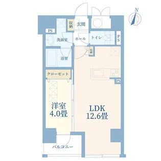 ルジェンテ・リベル日本橋濱町【8階】の間取り