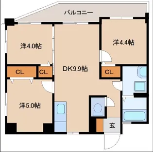 パラッツオイトカーザ【5階】の間取り