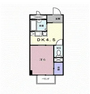 サクセスタウン岸岡【2階】の間取り