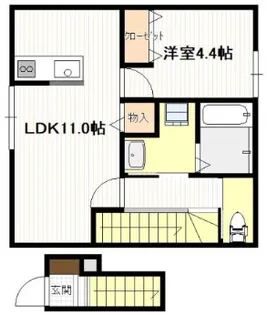 ギア5宮島口【2階】の間取り