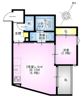 REGALEST 柏泉町【1階】の間取り