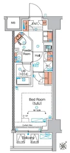 エストゥルース横浜蒔田【9階】の間取り