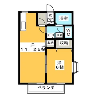 グリーンハイツ古梅【2階】の間取り