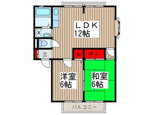 グリ-ンヒルズ大熊【2階】の間取り