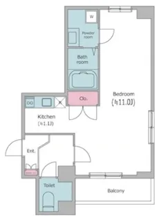 レジディア文京湯島II【12階】の間取り