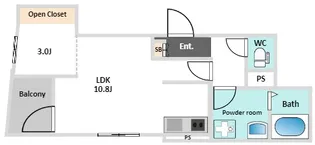 KISBIG大神宮II【1階】の間取り