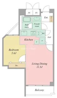 佐鳴湖パークタウンサウス(南館)【6階】の間取り