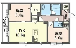 ファレノプシス アフロディテ【1階】の間取り