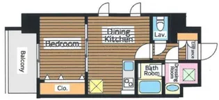 JU GLOBAL TOWER【5階】の間取り
