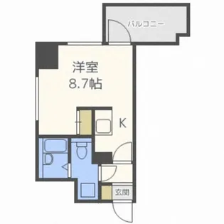 アストリア北大前【6階】の間取り