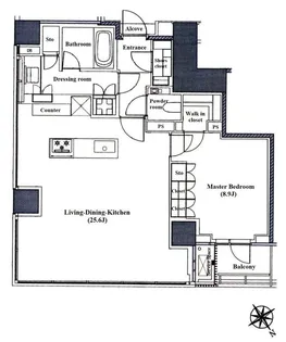 ザ・レジデンス六本木【14階】の間取り