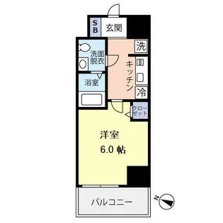 グランヴァンプレミアム川口【6階】の間取り