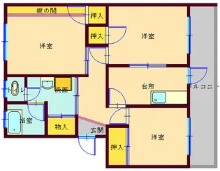 コーポ高石【3階】の間取り