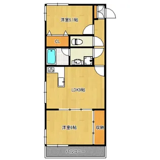 ブルーム世田谷【2階】の間取り