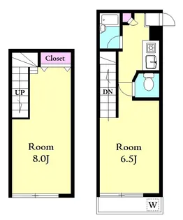 ヒルズ河田町【1階】の間取り