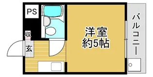 コーポよねだ【3階】の間取り