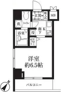 HF東日本橋レジデンス【3階】の間取り
