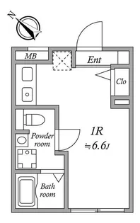 JVC Residence Minowa【4階】の間取り